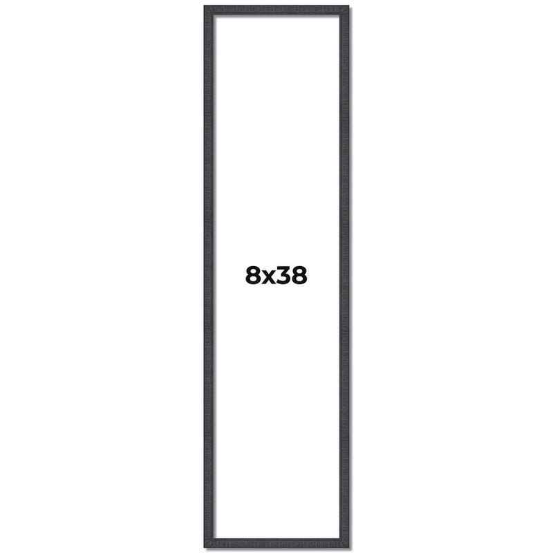 8x38 Frame Brown Picture Frame - Complete Modern Photo Frame Includes