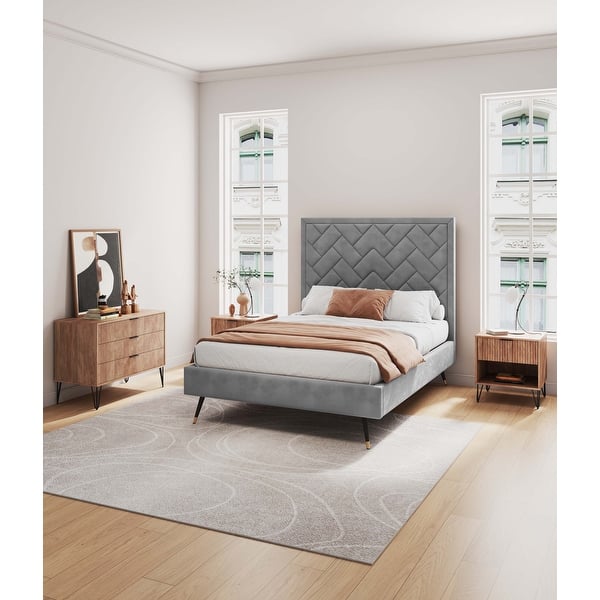 Manhattan Comfort2-Piece DUMBO Modern 5-Drawer Tall Dresser and DUMBO Modern 3-Drawer Standard Dresser in Olive Green Manhattan Comfort2-Piece DUMBO Modern 5-Drawer Tall Dresser and DUMBO Modern 3-Drawer Standard Dresser in Olive Green