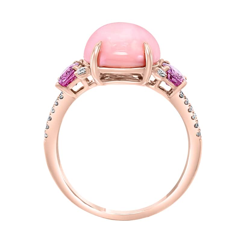 EFFY 14K Gold Diamond,Pink Opal,Pink Sapphire Ring