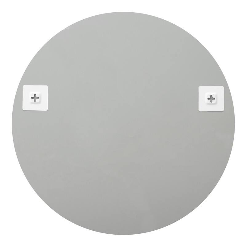 23.6"Artistic Marble Patterned Round Wall Mirror