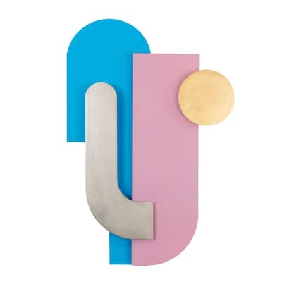Danny Recycled Steel Colorful 3D Wall Sculpture