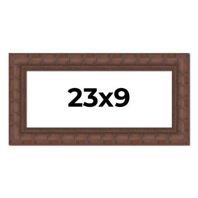 23x9 Frame Pewter Solid Wood Picture Frame Width 1.625 Inches | Interior Frame Depth 0.6875 Inches