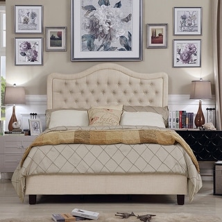 Moser Bay Murphy Grove Diamond Tufted Queen / King Upholstered Panel Bed