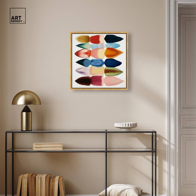 Watercolor Collage Canvas by Art Remedy