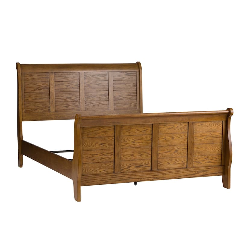 Liberty Furniture Grandpa's Cabin Sleigh Bed, Dresser, Mirror, Chest, Night Stand - California King, King or Queen