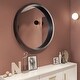 preview thumbnail 13 of 23, 30 in. Round Framed Wall Mounted Bathroom Vanity Mirror