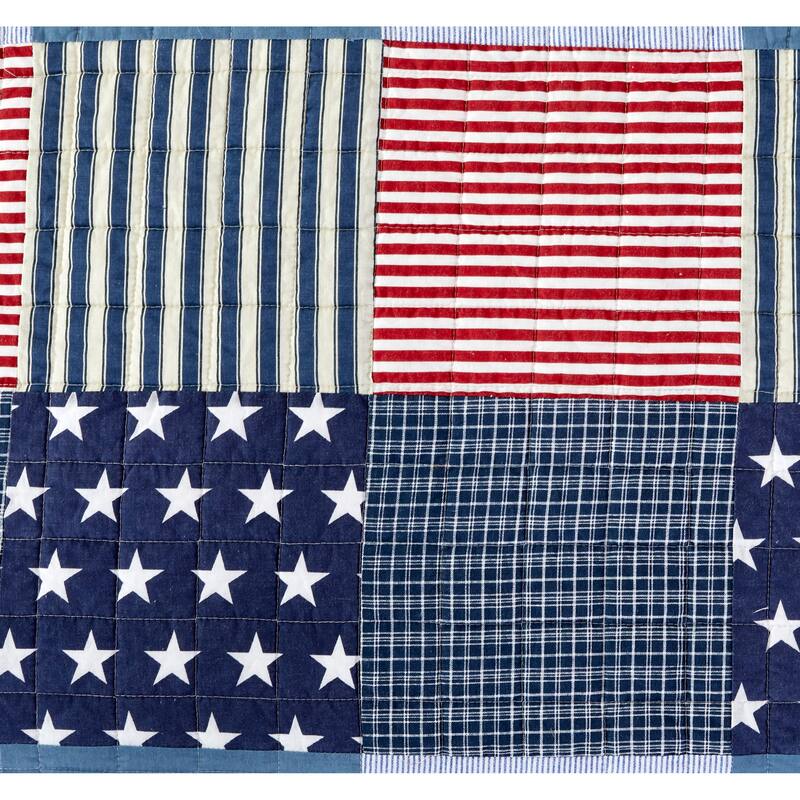 Americana Cotton Patchwork Quilt Set - Christopher Knight
