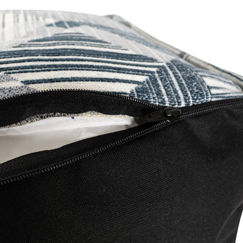 Prisma Navy Square Pouf