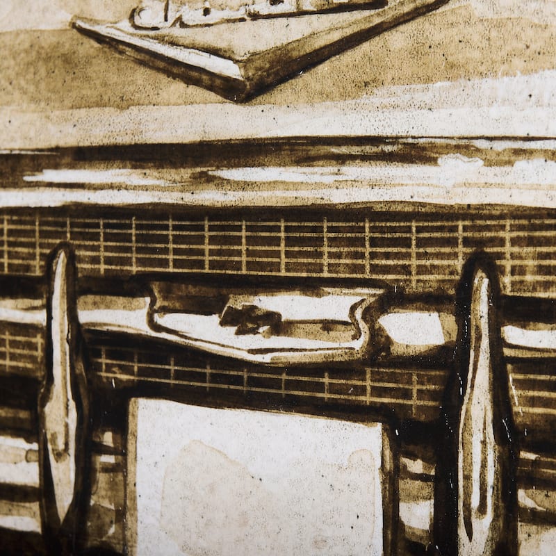 Vintage Car Picture IV (36 x 27) Canvas Art Print
