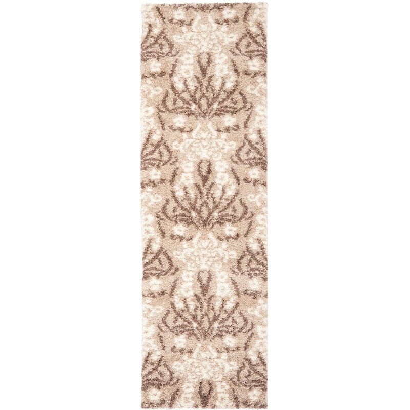 SAFAVIEH Florida Shag Niloufar Damask 1.2-inch Thick Rug
