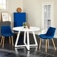 preview thumbnail 1 of 10, Avant 3-Piece Round Dining Set, Breakfast Nook Blue