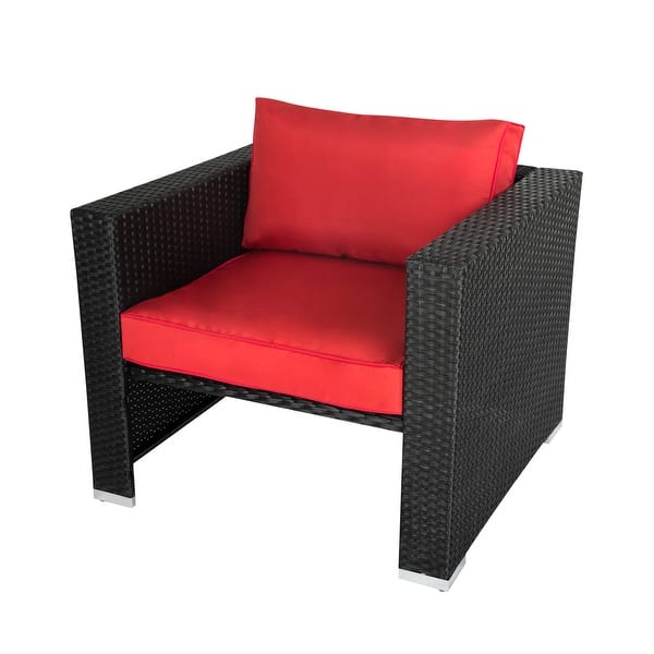 Havenside Home Kwan Wicker Chairs With Ottoman Patio Set On Sale Overstock 28730149