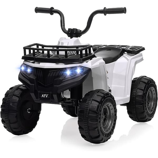 slide 2 of 6, Kids Ride On ATV w/Remote Control 2 Speeds White
