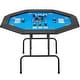 preview thumbnail 8 of 13, AVAWING 8 Players Game Poker Table Casino Leisure Blue