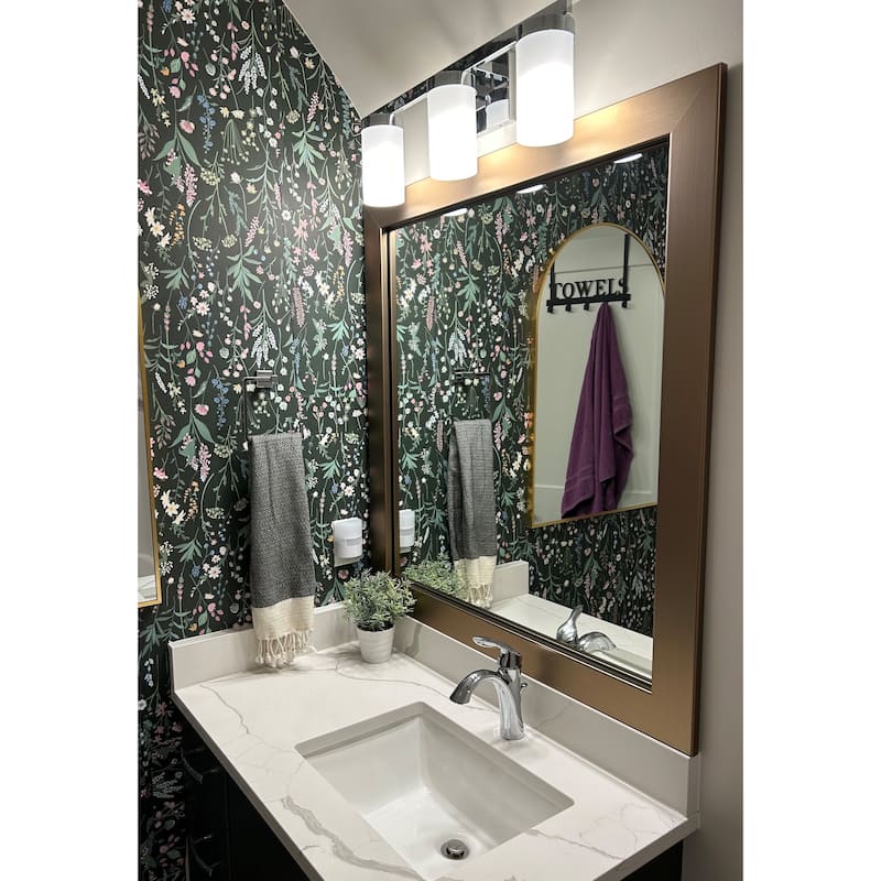 Frame My Mirror Champagne Bronze Framed Wall Mirror, Pendleton Design