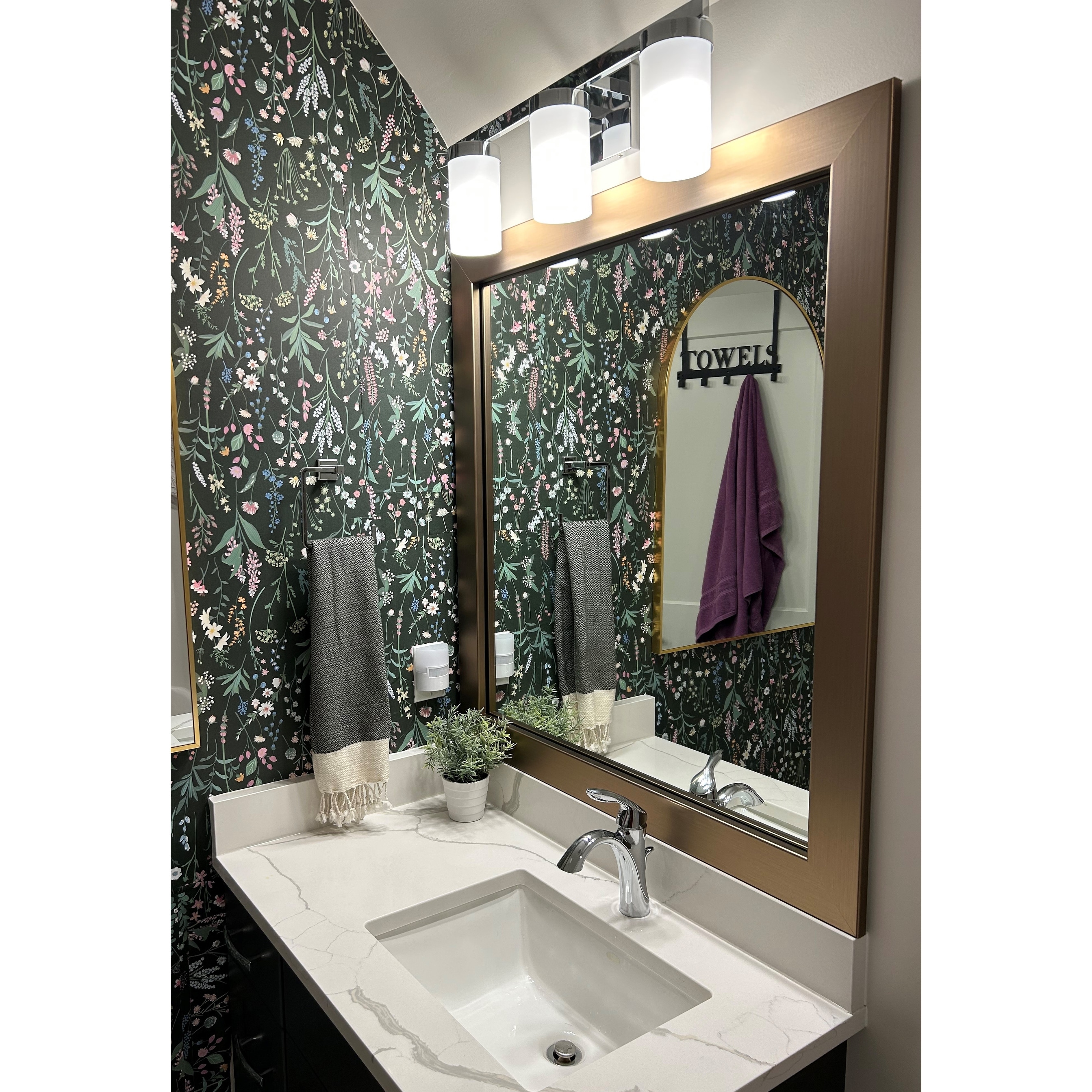 Frame My Mirror Champagne Bronze Framed Wall Mirror, Pendleton Design