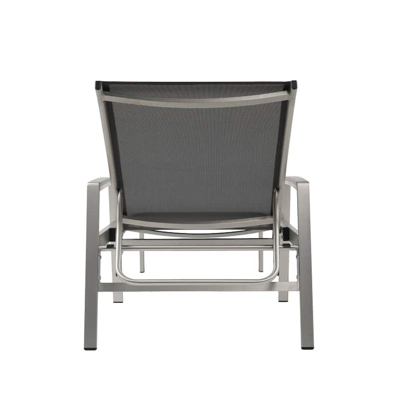 Oxton Outdoor Aluminum Chaise Lounge (Set of 4) by Christopher Knight Home