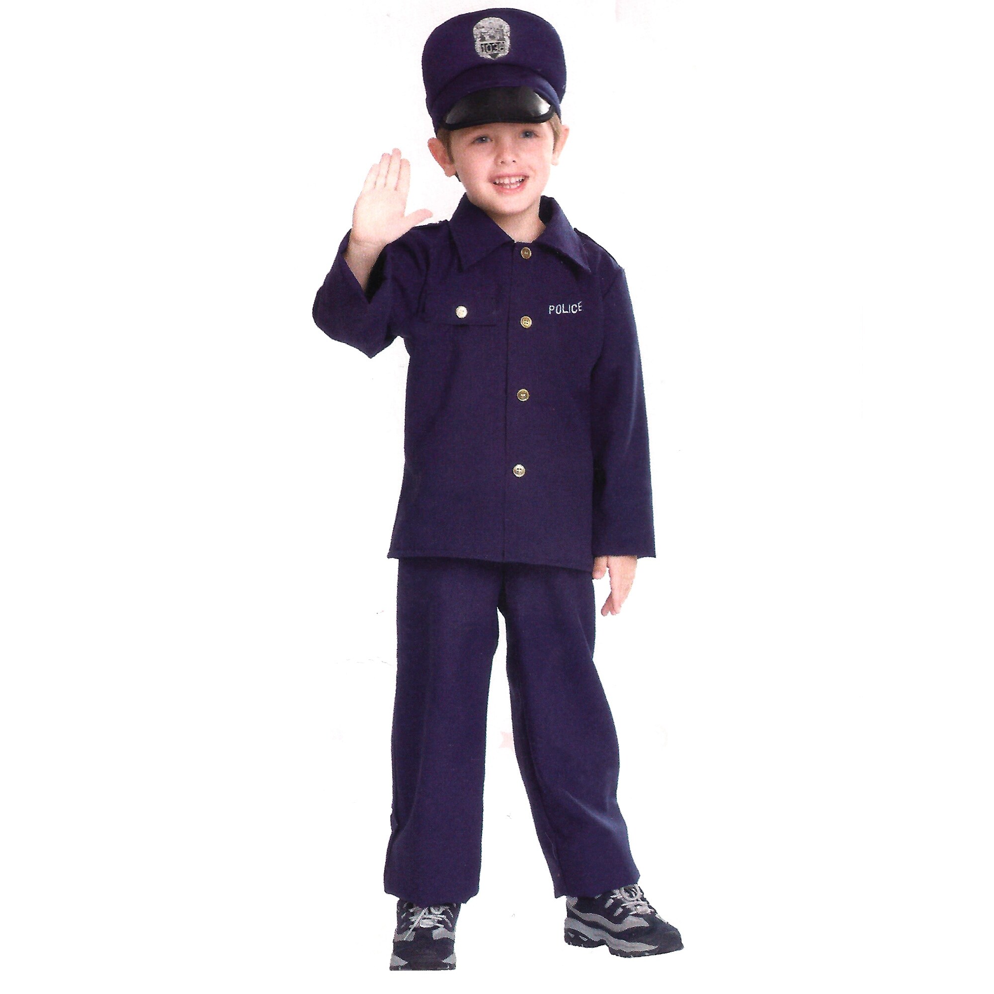 Shop Blue Police Officer Uniform Boy Child Halloween Costume Large On Sale Overstock 29655957