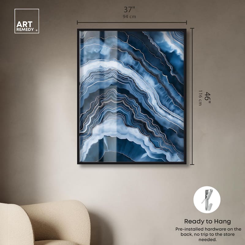 Azure Abyss Layers Shadowbox by Art Remedy
