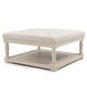 preview thumbnail 5 of 21, Cairona Tufted Textile 34-inch Shelved Ottoman Table StoneTop/BleachedWood