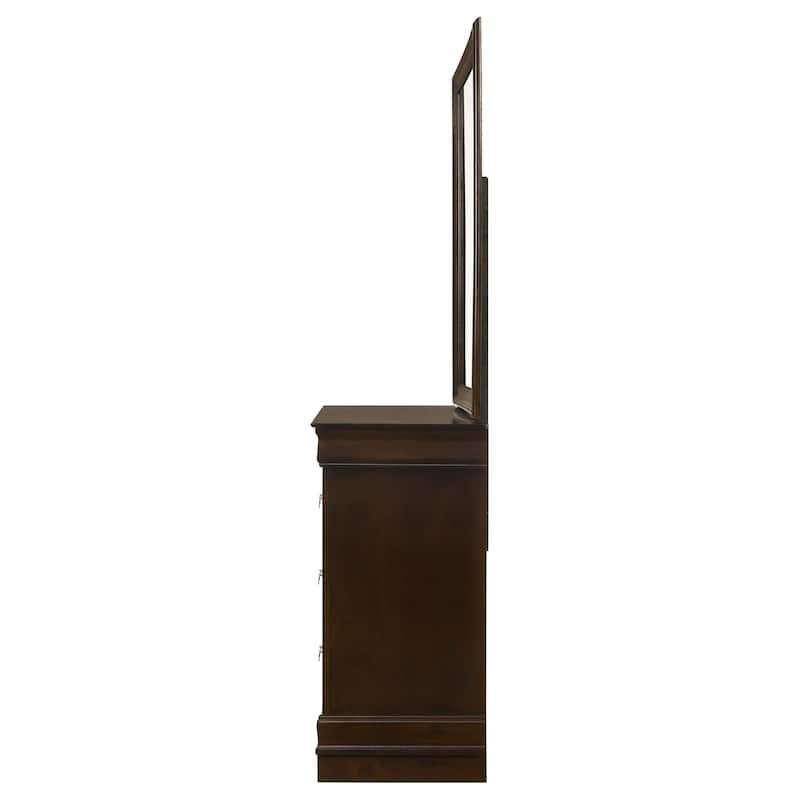 Louis Philippe 6-drawer Dresser Cappuccino