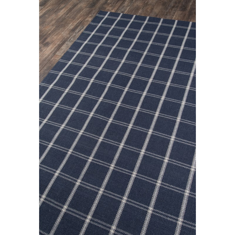 Erin Gates by Momeni Marlborough Dover Plaid Handmade Wool Area Rug