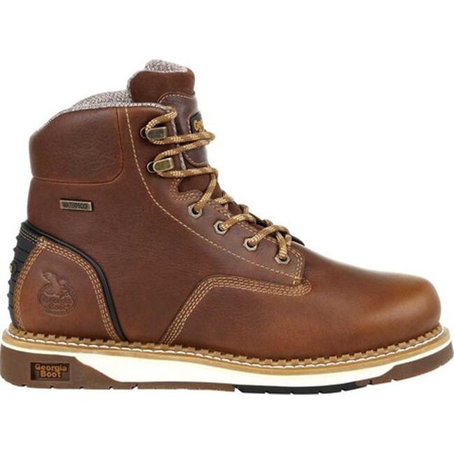 mens steel toe wedge boots