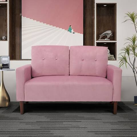 BSHTI Modern Simple Design Stationary Loveseat