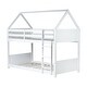 preview thumbnail 31 of 32, Twin Over Twin House Floor Bunk Bed with Headboards