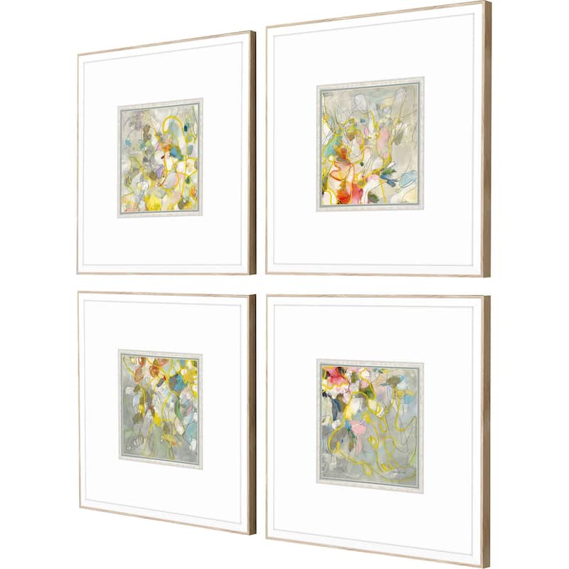 Strings of Lights S/4 Framed Art Giclee Under Glass