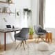 Art Leon Classical Swivel Office Accent Arm Chair with Golden Legs