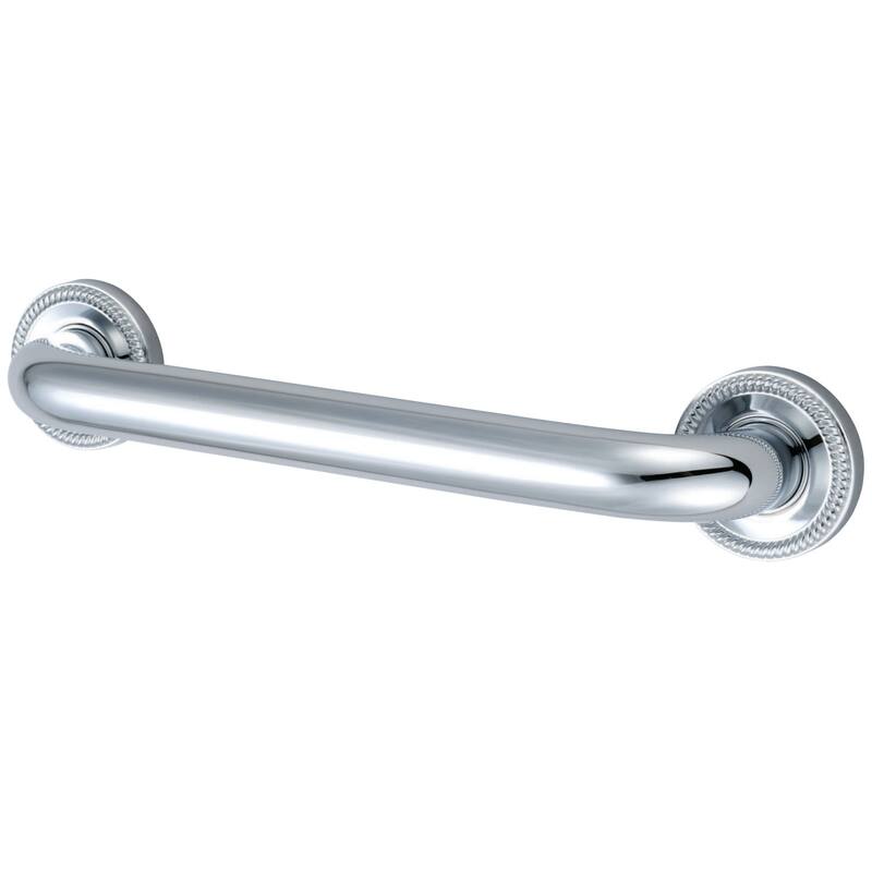 Kingston Brass Camelon 24-Inch X 1-1/4-Inch OD Grab Bar - Polished Chrome
