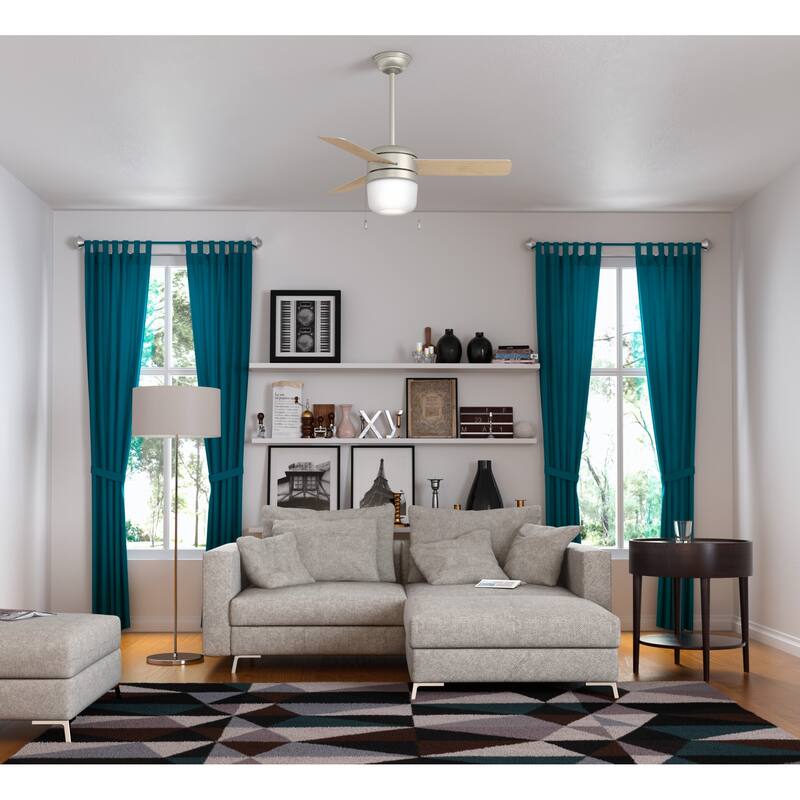Hunter 42" Acumen Ceiling Fan with Integrated LED Light Kit and Pull Chain - Modern, Contemporary, Transitional