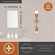 preview thumbnail 4 of 10, Zurich 2-Light 18 in. Modern Contemporary Bathroom Vanity Wall Fixture, Metal Cone Shade, Dimmable, LED Compatible