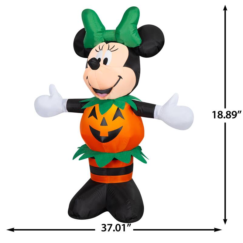 Airblown-Minnie Dressed In Pumpkin Outfit-Disney