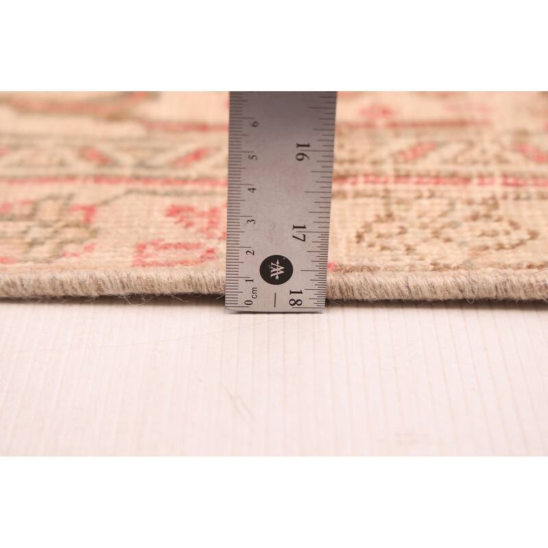 ECARPETGALLERY Hand-knotted Antalya Vintage Light Red Wool Rug - 9'10 x 13'1