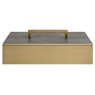 Uttermost Wessex Gray Box - 14"W x 4.75"H x 7"D