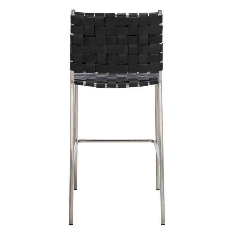 SAFAVIEH Malissie Woven Counter Stool - 18.5" W x 21" L x 40" H - 19Wx21Dx40H