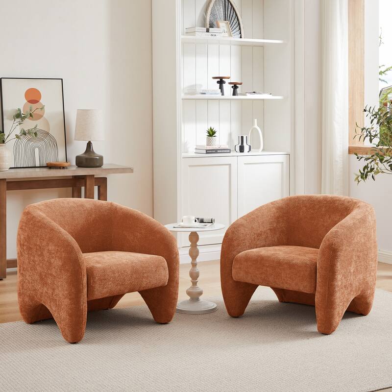 Janica 32inW Fully Assembled Barral Accent Chair Lounge(Set of 2)