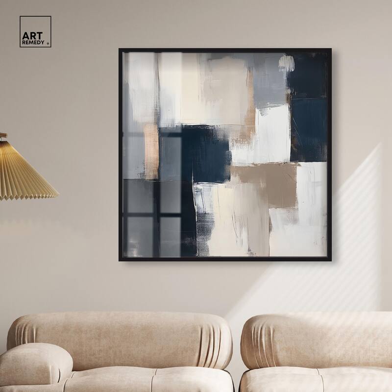 Blue Mood Depth III Shadowbox by Art Remedy