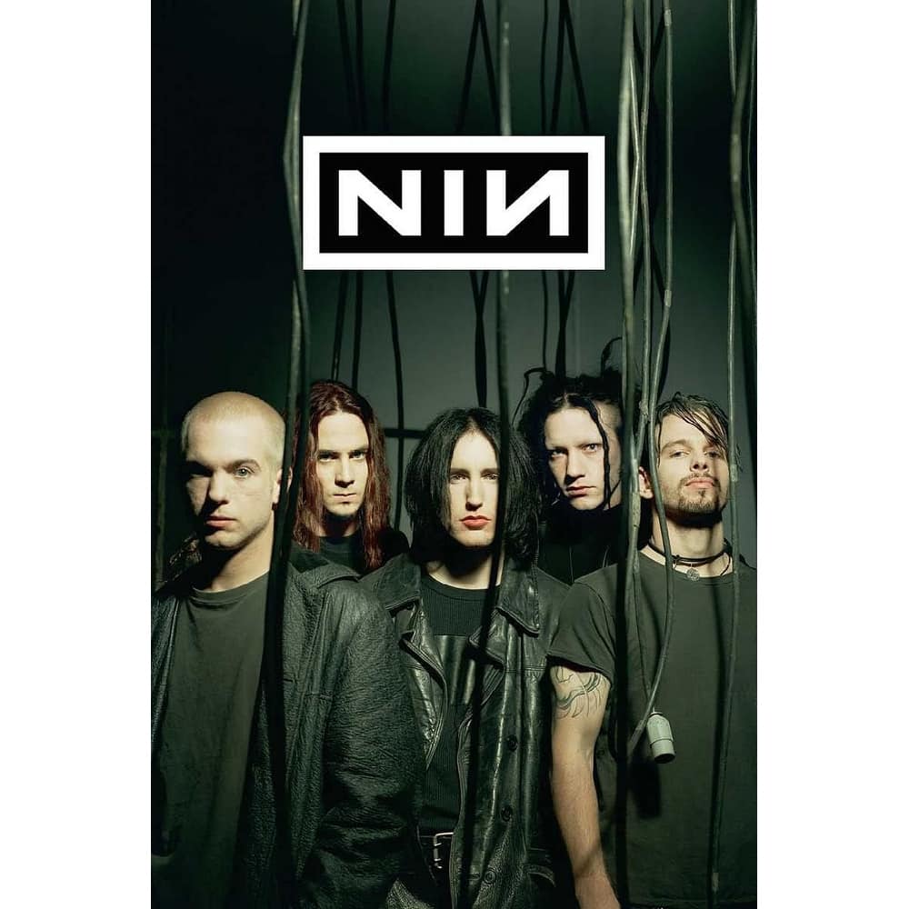 Nine Inch Nails Group Standing Art Poster - 24 x 36 Inch