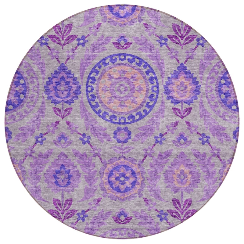 HomeRoots Floral Transitional Rectangle Outdoor Rug