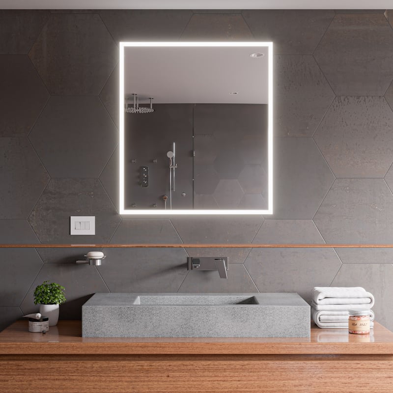 ALFI brand ABCO40R 40" Solid Concrete Rectangular Countertop Sink
