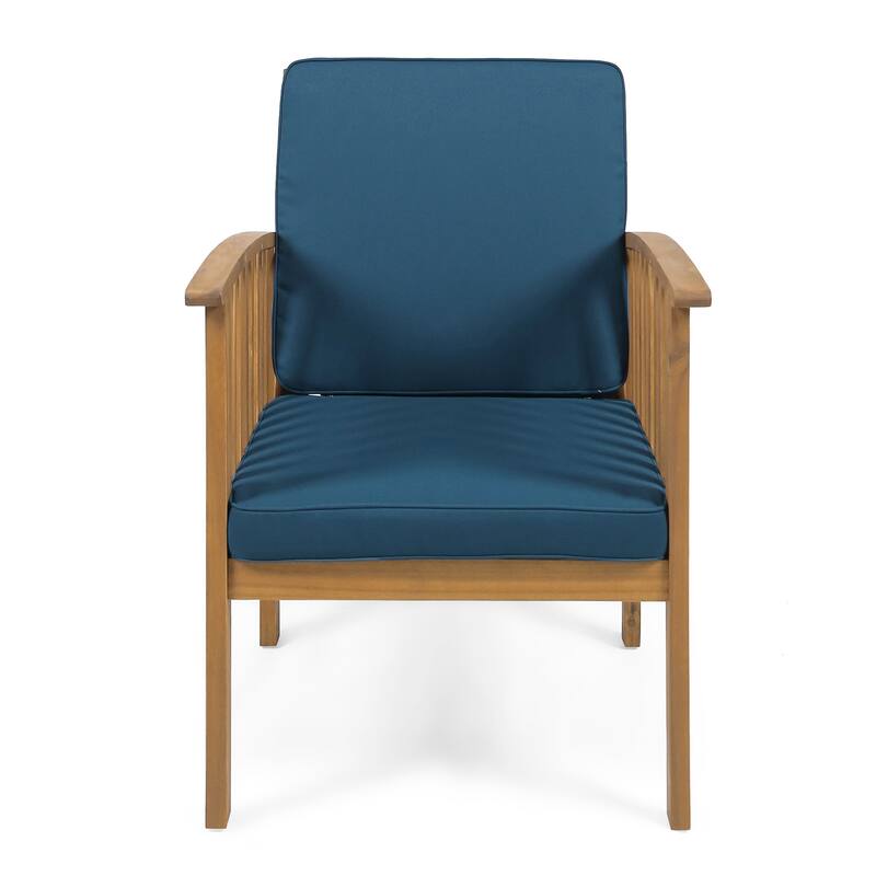 Exquisite Acacia Wood Club Chair for Outdoor