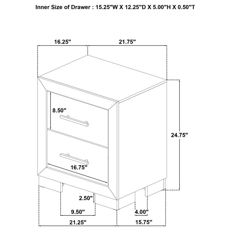 Arielle Bedroom Set Light Oak
