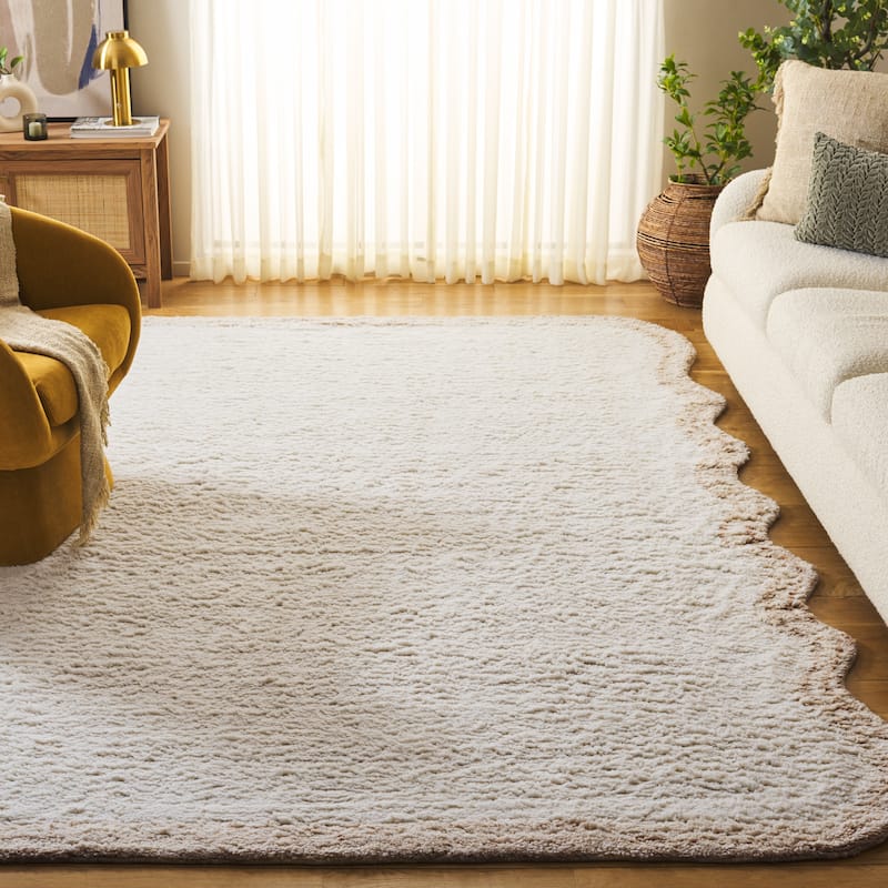 SAFAVIEH Handmade Vermont Latisha Transitional Wool Rug - 8' x 10' - Ivory