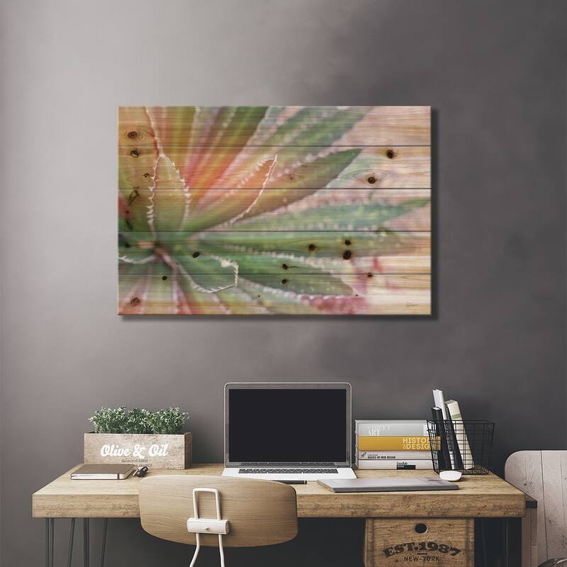 Dream Desert I Print On Wood by Sue Schlabach - Multi-Color