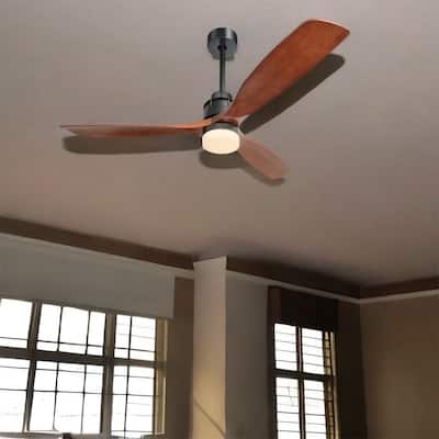 60"Ceiling Fan Light with 3 Wood Blade