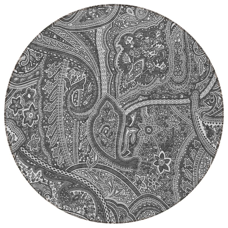 HomeRoots Paisley Traditional Rectangle Outdoor Rug