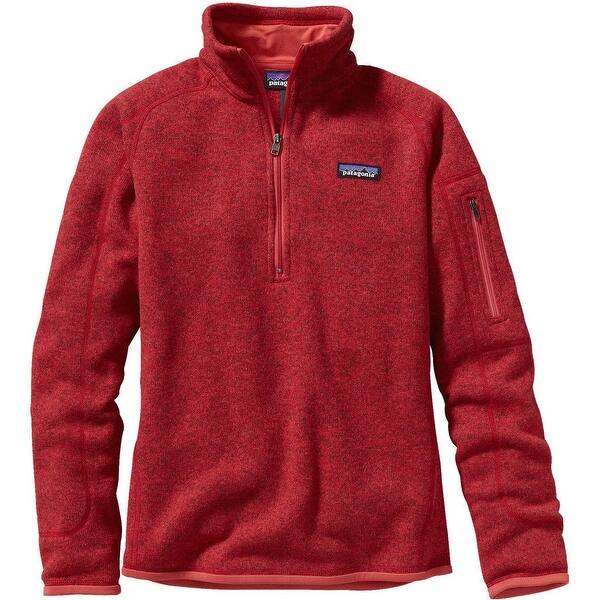 Shop Patagonia Women S Better Sweater 1 4 Zip Sumac Red Overstock 30713255